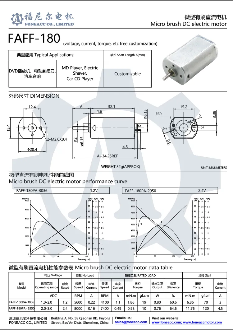 ff-180 20 mm micro escova motor elétrico dc.webp