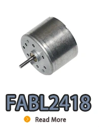 Motor elétrico dc sem escova de rotor interno FABL2418 com driver embutido