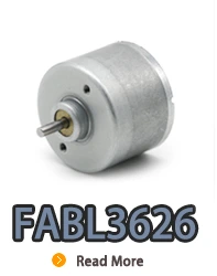 Motor elétrico dc sem escova de rotor interno FABL3626 com driver embutido