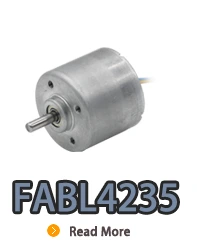 Motor elétrico dc sem escova de rotor interno FABL4235 com driver embutido