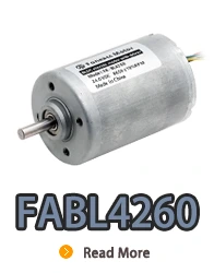 Motor elétrico dc sem escova de rotor interno FABL4260 com driver embutido