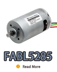 Motor elétrico dc sem escova de rotor interno FABL5285 com driver embutido