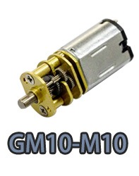 GM10-M10 motor elétrico dc com engrenagens pequenas.webp